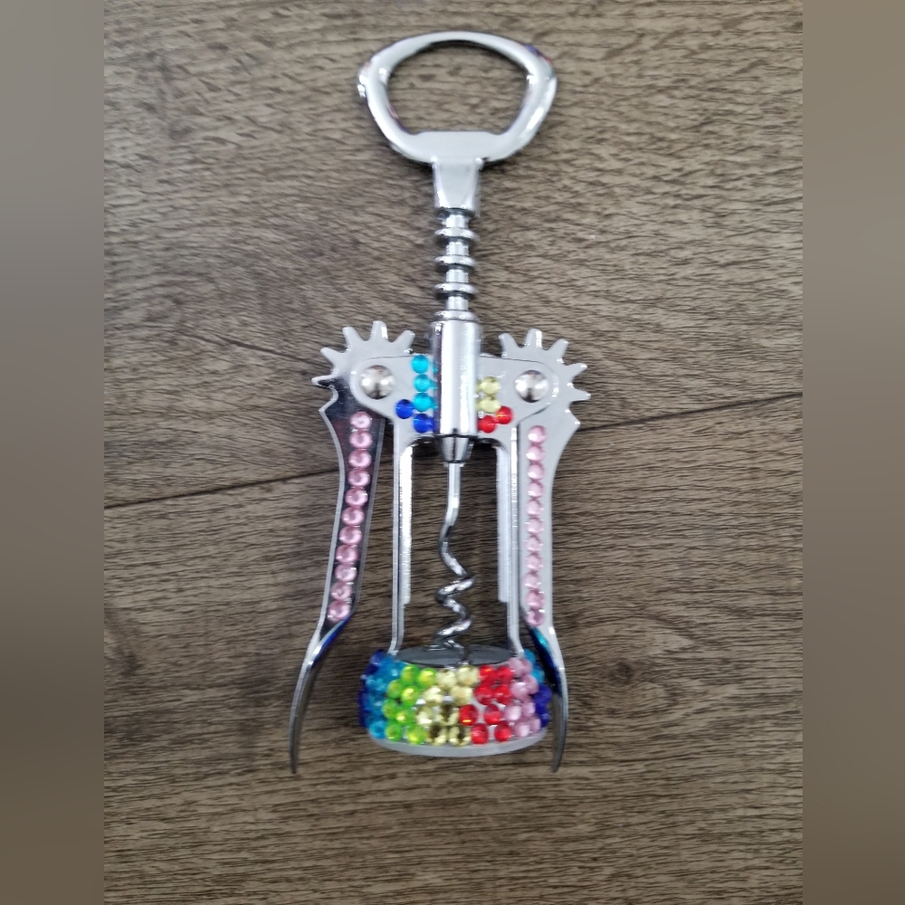 Rhinestone Wine Opener Brand New